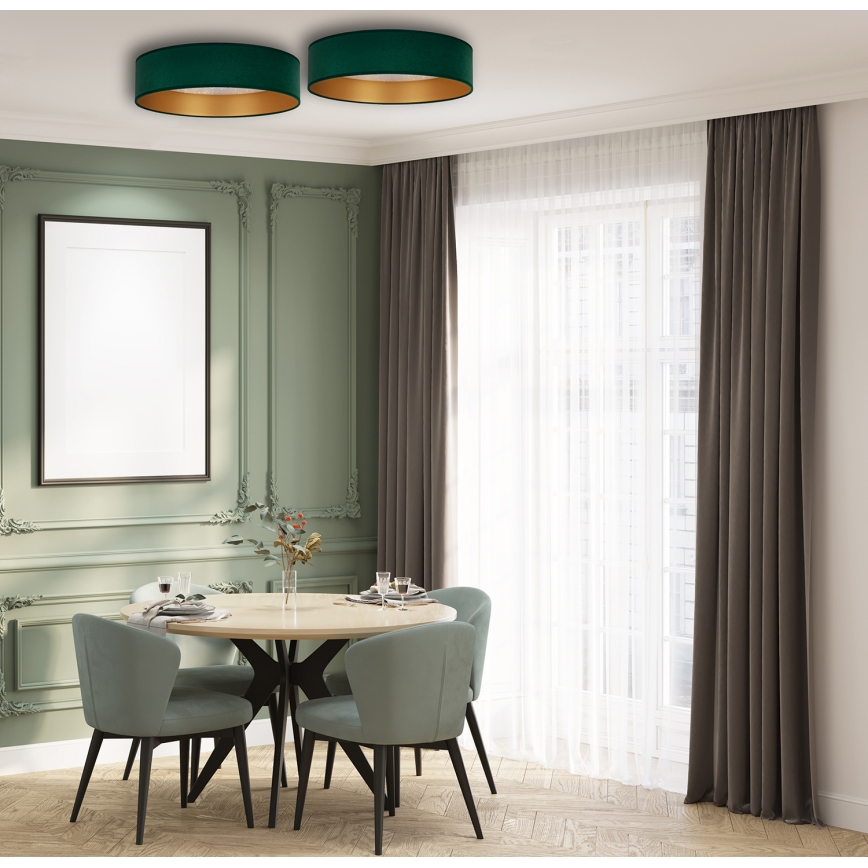 Brilagi - Iluminação de teto LED VELVET STAR LED/24W/230V d. 40 cm 3000K/4000K/6400K verde/dourado