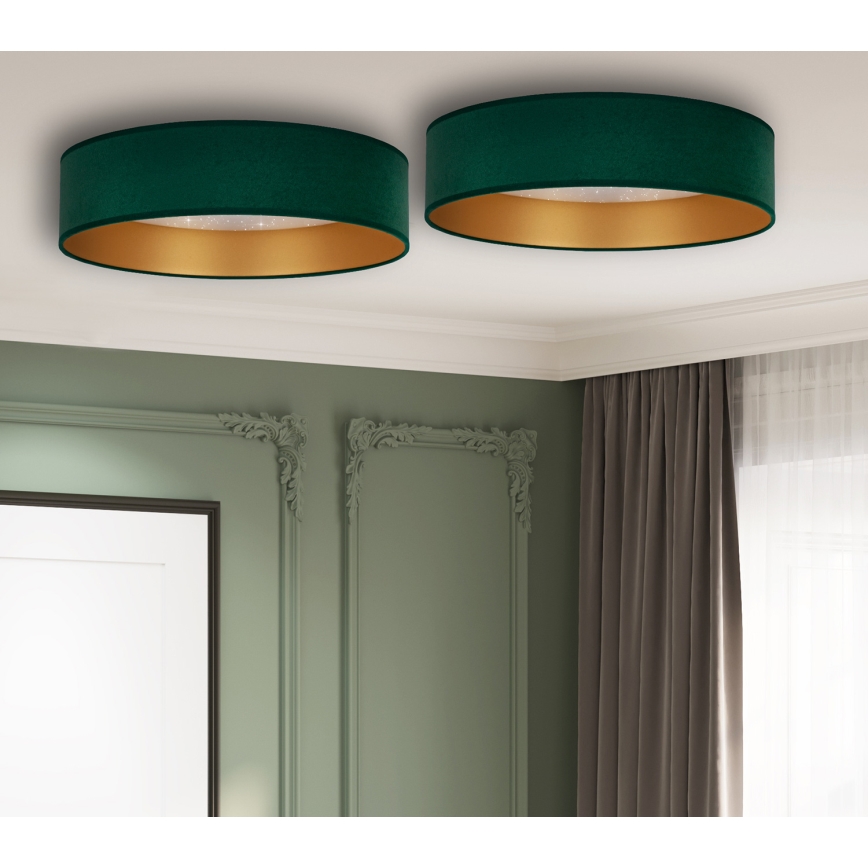 Brilagi - Iluminação de teto LED VELVET STAR LED/24W/230V d. 40 cm 3000K/4000K/6400K verde/dourado