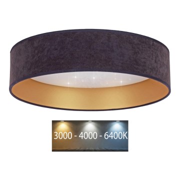 Brilagi - Iluminação de teto LED VELVET STAR LED/36W/230V d. 55 cm 3000K/4000K/6400K cinzento/dourado