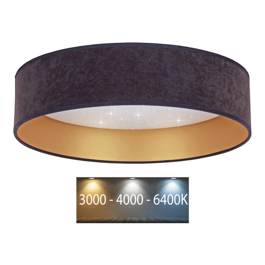 Brilagi - Iluminação de teto LED VELVET STAR LED/36W/230V d. 55 cm 3000K/4000K/6400K cinzento/dourado