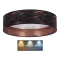 Brilagi - Iluminação de teto LED VELVET STAR LED/36W/230V d. 55 cm 3000K/4000K/6400K preto/cobre