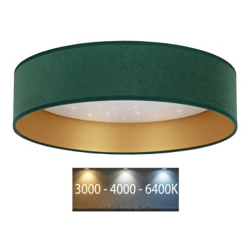 Brilagi - Iluminação de teto LED VELVET STAR LED/36W/230V d. 55 cm 3000K/4000K/6400K verde/dourado