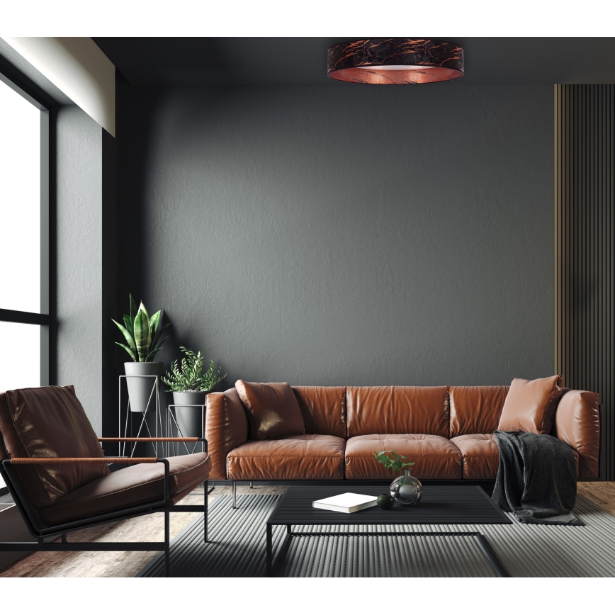 Brilagi - Iluminação de teto LED VELVET STAR LED/36W/230V d. 55 cm 3000K/4000K/6400K preto/cobre