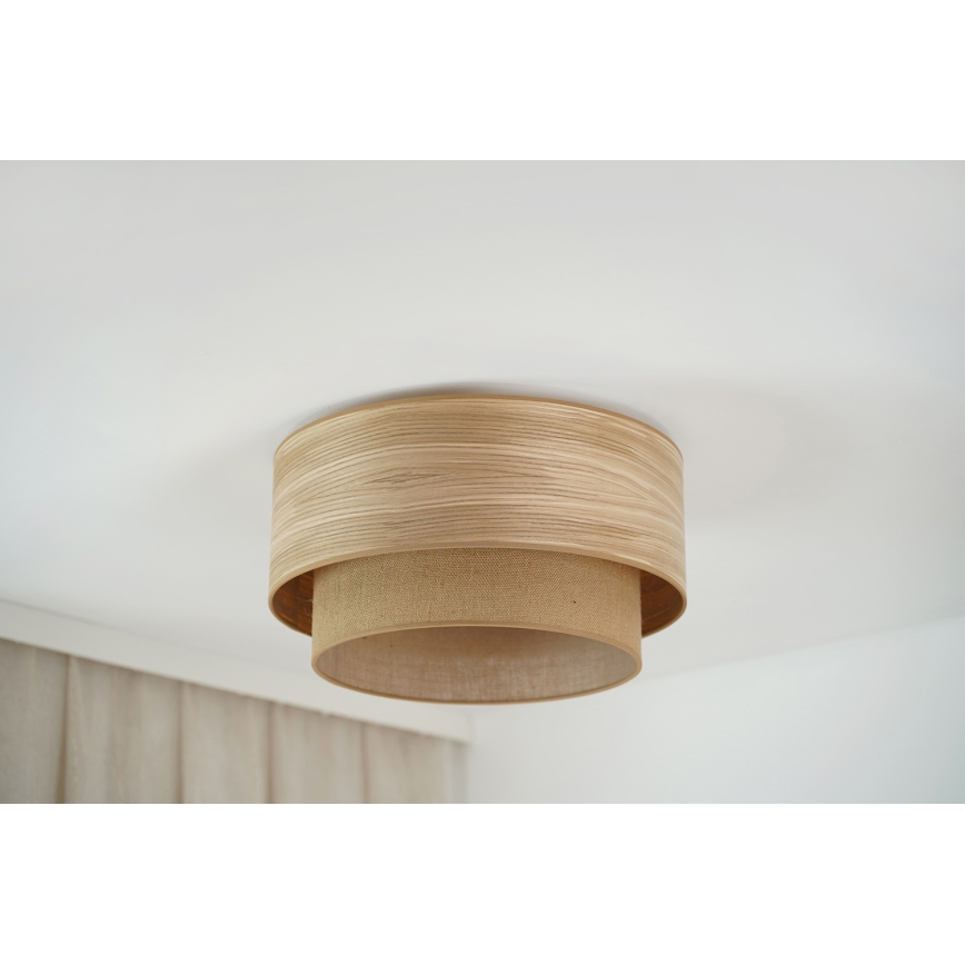 Brilagi - Iluminação de teto MONTANA BOHO 1xE27/15W/230V diâmetro 45 cm castanho