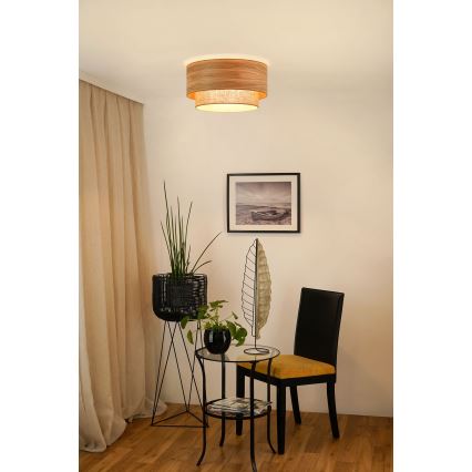 Brilagi - Iluminação de teto MONTANA BOHO 1xE27/15W/230V diâmetro 45 cm castanho