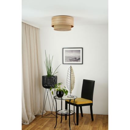 Brilagi - Iluminação de teto MONTANA BOHO 1xE27/15W/230V diâmetro 45 cm castanho
