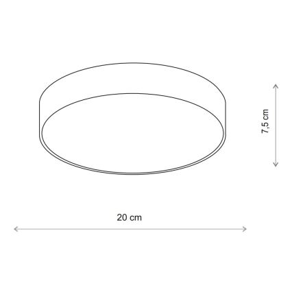 Brilagi - Iluminação de teto para casa de banho CLARE 1xE27/24W/230V diâmetro 20 cm IP54 bege
