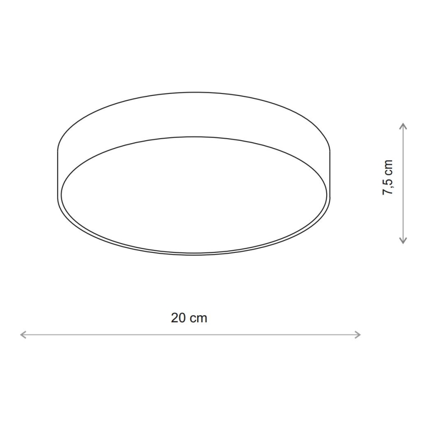 Brilagi - Iluminação de teto para casa de banho CLARE 1xE27/24W/230V diâmetro 20 cm IP54 bege