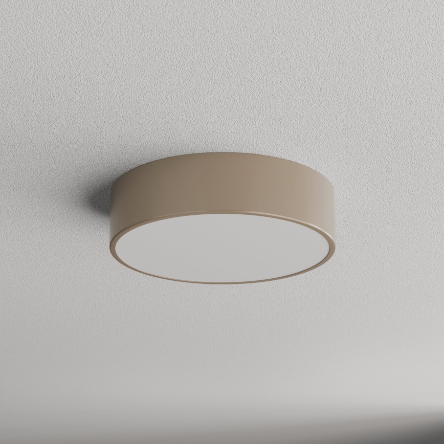 Brilagi - Iluminação de teto para casa de banho CLARE 2xE27/24W/230V diâmetro 30 cm IP54 bege