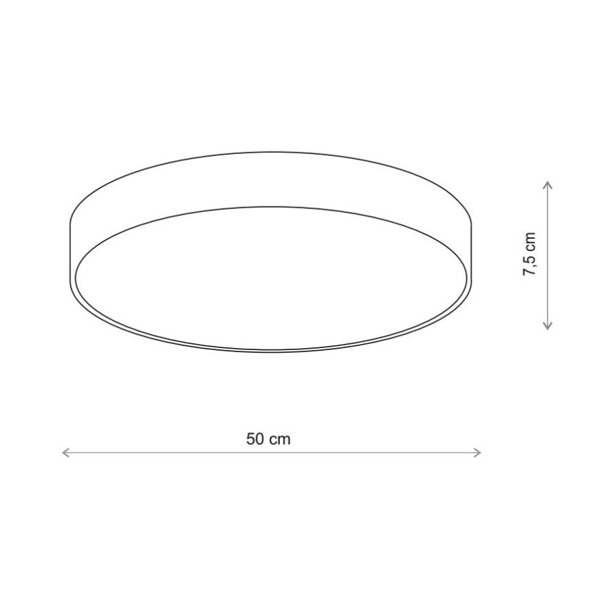 Brilagi - Iluminação de teto para casa de banho CLARE 4xE27/24W/230V diâmetro 50 cm IP54 bege