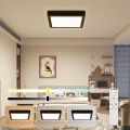 Brilagi - Iluminação de teto para casa de banho LED com regulação FRAME SMART LED/24W/230V 30x30 cm 3000-6000K IP44 preto + comando