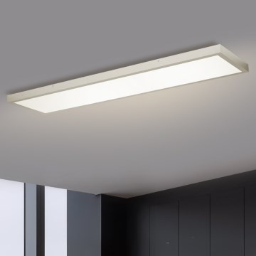 Brilagi - Iluminação de teto para casa de banho LED com regulação FRAME SMART LED/50W/230V 120x30 cm 3000-6000K IP44 prateado + comando