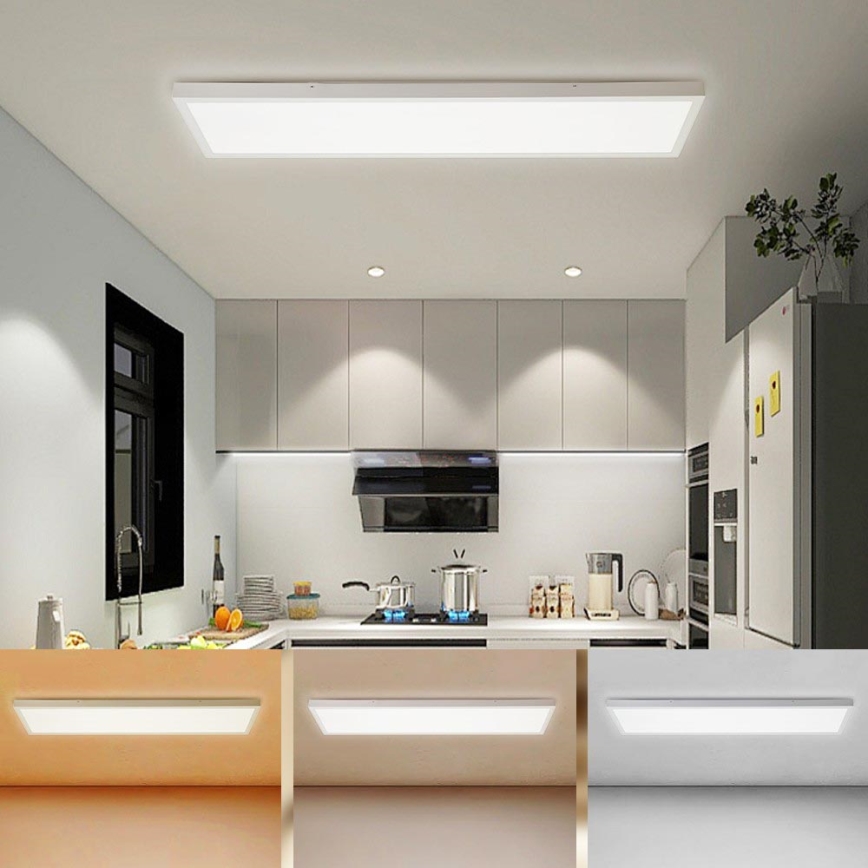 Brilagi - Iluminação de teto para casa de banho LED FRAME LED/50W/230V 30x120 cm 3000/4000/6000K IP44 branco