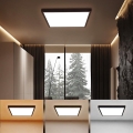 Brilagi - Iluminação de teto para casa de banho LED FRAME LED/50W/230V 60x60 cm 3000/4000/6000K IP44 preto