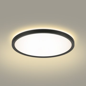 Brilagi - Iluminação de teto para casa de banho LED ULTRA SLIM LED/18W/230V diâmetro 30 cm preto IP54