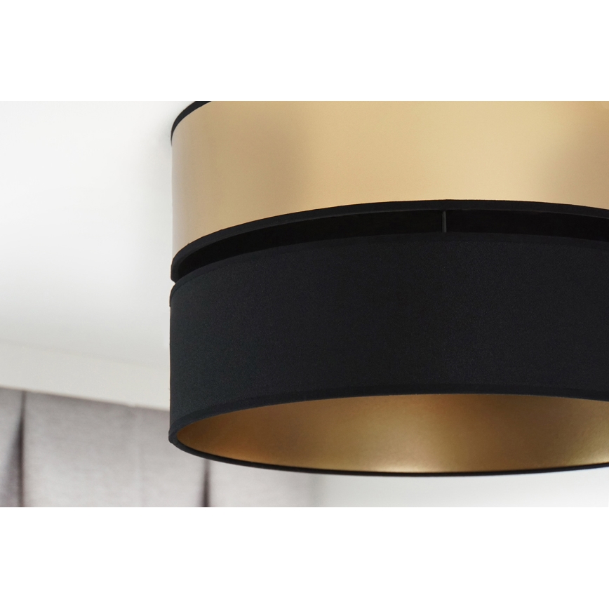 Brilagi - Iluminação de teto ROYAL 1xE27/15W/230V diâmetro 40 cm preto/dourado