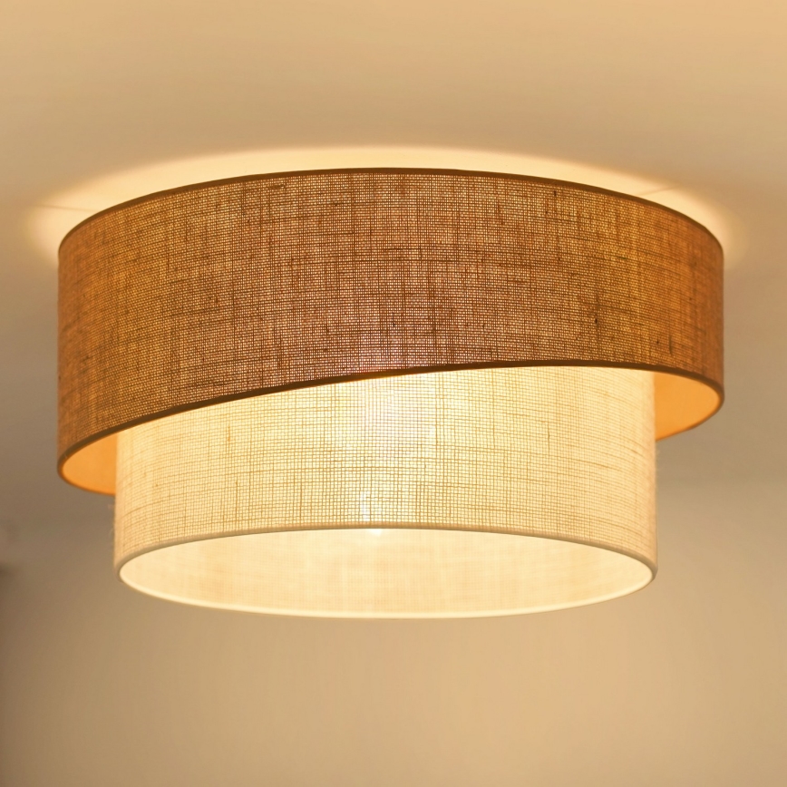 Brilagi - Iluminação de teto SHINE 1xE27/15W/230V diâmetro 50 cm bege/creme