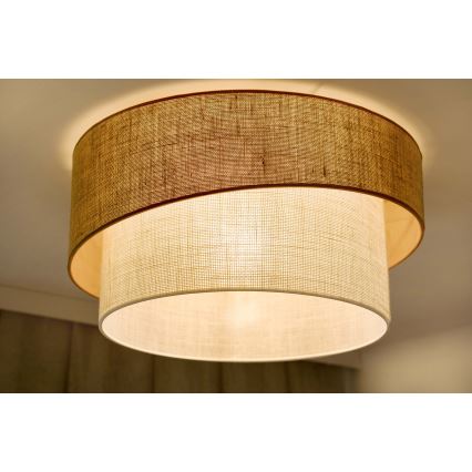 Brilagi - Iluminação de teto SHINE 1xE27/15W/230V diâmetro 50 cm bege/creme