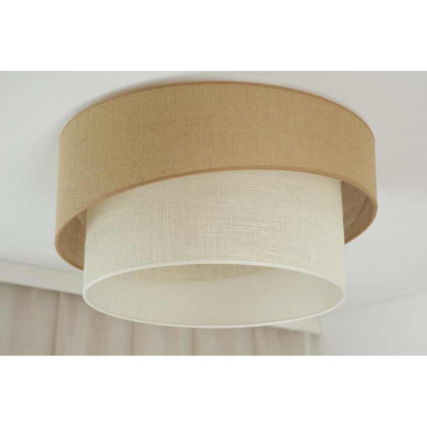 Brilagi - Iluminação de teto SHINE 1xE27/15W/230V diâmetro 50 cm bege/creme