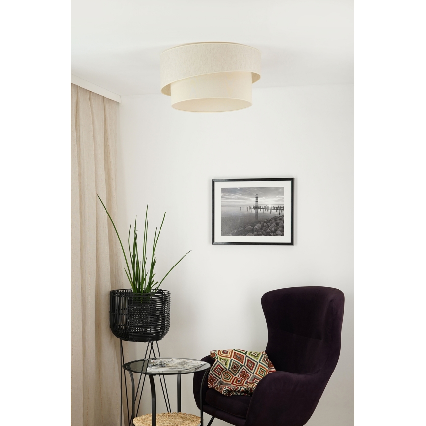Brilagi - Iluminação de teto SHINE 1xE27/15W/230V diâmetro 50 cm creme