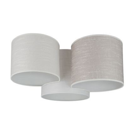 Brilagi - Iluminação de teto SNAKE 3xE27/15W/230V cinzento/creme