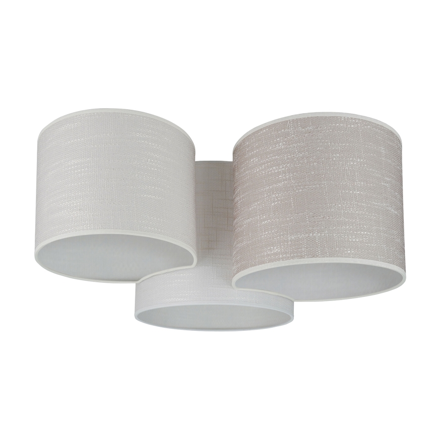 Brilagi - Iluminação de teto SNAKE 3xE27/15W/230V cinzento/creme
