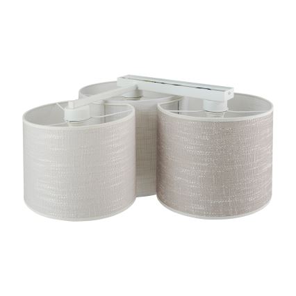 Brilagi - Iluminação de teto SNAKE 3xE27/15W/230V cinzento/creme