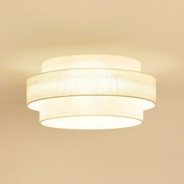 Brilagi - Iluminação de teto SPACE YUTE LED/12W/230V diâmetro 50 cm 3000K/4000K/6400K creme