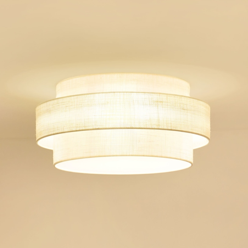 Brilagi - Iluminação de teto SPACE YUTE LED/12W/230V diâmetro 50 cm 3000K/4000K/6400K creme
