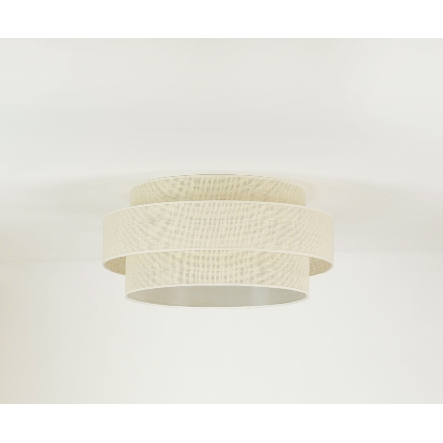 Brilagi - Iluminação de teto SPACE YUTE LED/12W/230V diâmetro 50 cm 3000K/4000K/6400K creme