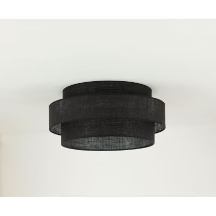 Brilagi - Iluminação de teto SPACE YUTE LED/12W/230V diâmetro 50 cm 3000K/4000K/6400K preto