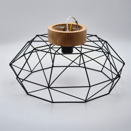 Brilagi - Iluminação de teto WOODY BASKET 1xE27/60W/230V carvalho