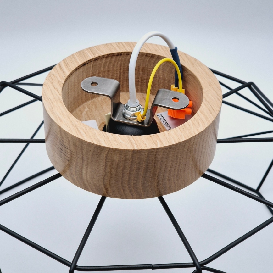 Brilagi - Iluminação de teto WOODY BASKET 1xE27/60W/230V carvalho