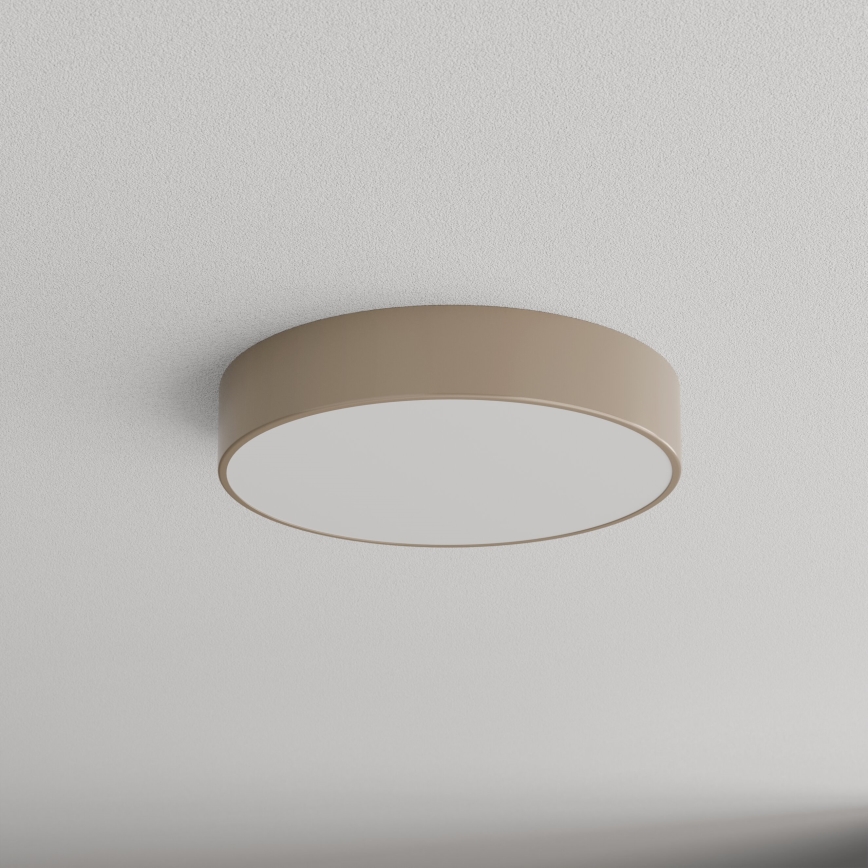 Brilagi - Iluminação de teto exterior com sensor CLARE 3xE27/72W/230V diâmetro 40 cm IP54 bege