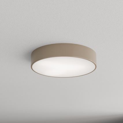 Brilagi - Iluminação de teto exterior com sensor CLARE 3xE27/72W/230V diâmetro 40 cm IP54 bege