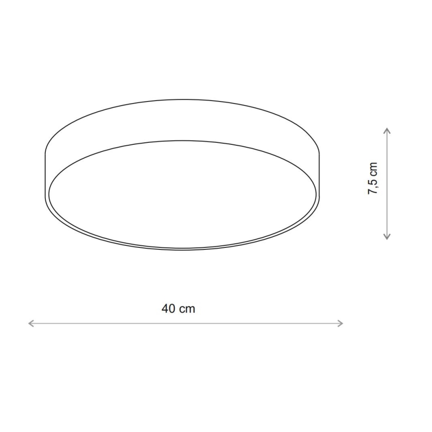 Brilagi - Iluminação de teto exterior com sensor CLARE 3xE27/72W/230V diâmetro 40 cm IP54 bege