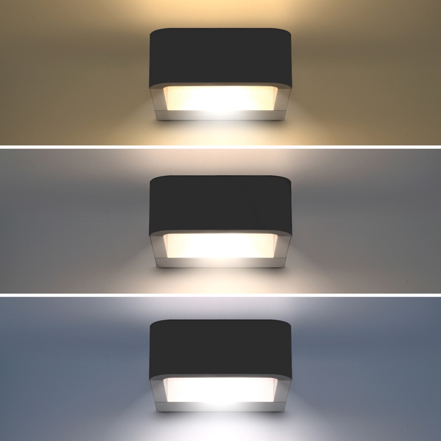 Brilagi - Iluminação de parede exterior LED BARI LED/7W/230V 3000/4000/6000K antracite IP54