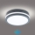 Brilagi - Iluminação exterior LED com sensor BENE LED/18W/230V diâmetro 22 cm antracite IP54