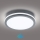 Brilagi - Iluminação exterior LED com sensor BENE LED/24W/230V diâmetro 26 cm antracite IP54