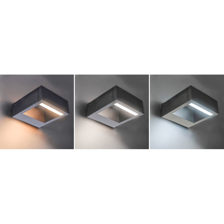 Brilagi - Iluminação de parede exterior LED RAGUSA LED/7W/230V 3000/4000/6000K antracite IP54