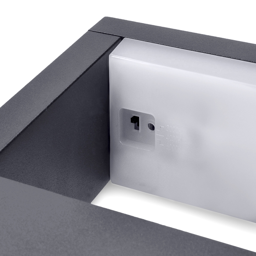 Brilagi - Iluminação de parede exterior LED RAGUSA LED/7W/230V 3000/4000/6000K antracite IP54