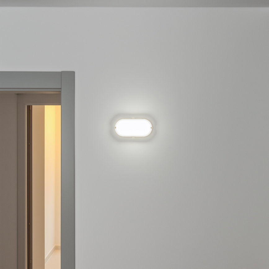 Brilagi - Iluminação industrial de teto LED SIMA LED/12W/230V IP65 branca
