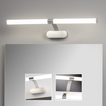Brilagi - Iluminação LED 2 em 1 para espelho de casa de banho TUBEO LED/8W/230V 60 cm IP44 prateada