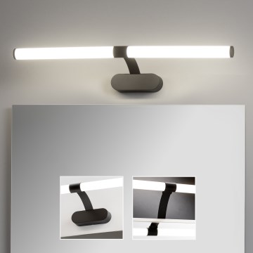 Brilagi - Iluminação LED 2 em 1 para espelho de casa de banho TUBEO LED/8W/230V 60 cm IP44 preta