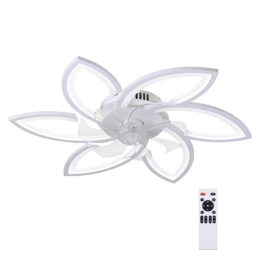 Brilagi - Iluminação de teto LED com regulação e ventoinha LED/50W/230V 3000-6500K branco + comando