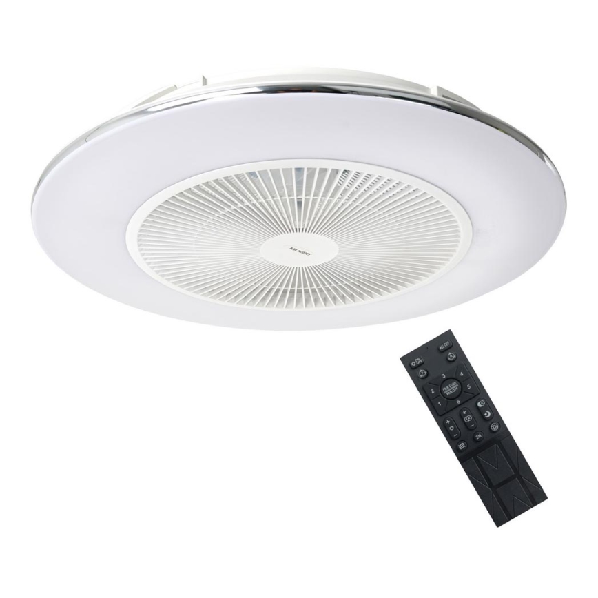 Brilagi - Iluminação LED com regulação e ventoinha AURA LED/38W/230V 3000-6000K branco + controlo remoto