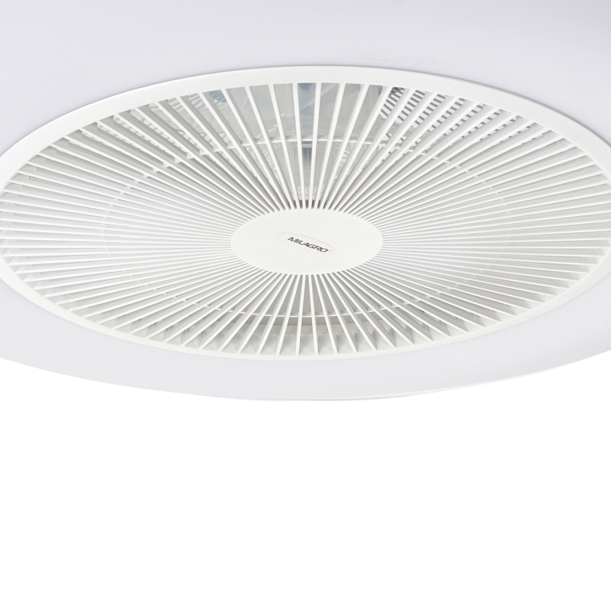 Brilagi - Iluminação LED com regulação e ventoinha AURA LED/38W/230V 3000-6000K branco + controlo remoto