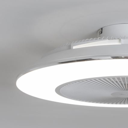 Brilagi - Iluminação LED com regulação e ventoinha AURA LED/38W/230V 3000-6000K branco + controlo remoto