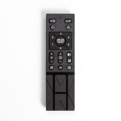 Brilagi - Iluminação LED com regulação e ventoinha AURA LED/38W/230V 3000-6000K prateado + controlo remoto