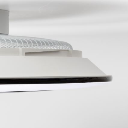 Brilagi - Iluminação LED com regulação e ventoinha AURA LED/38W/230V 3000-6000K preto + controlo remoto